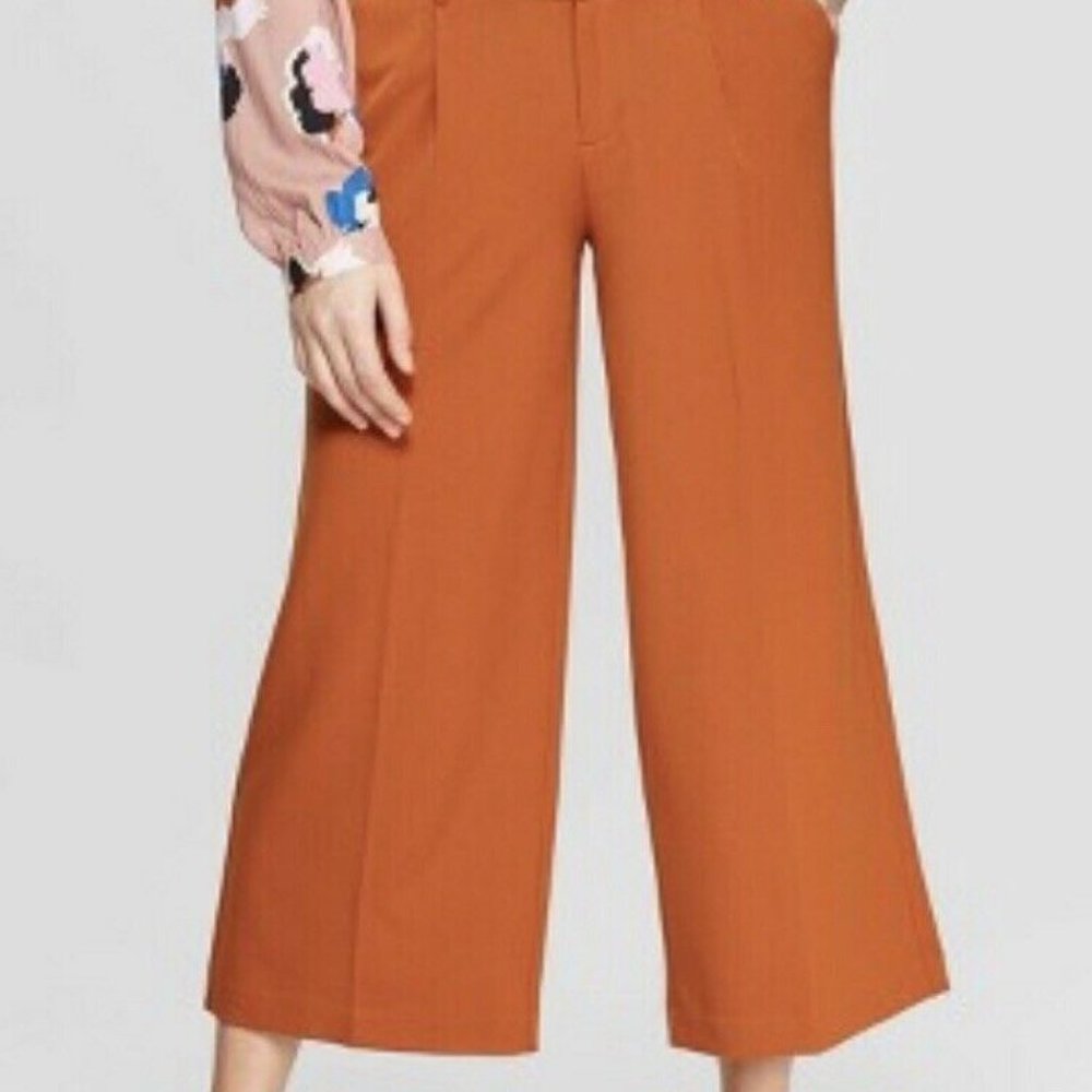 A New Day Wide Leg Crop Fashion Pants Size…